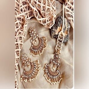 Earrings and tikka set